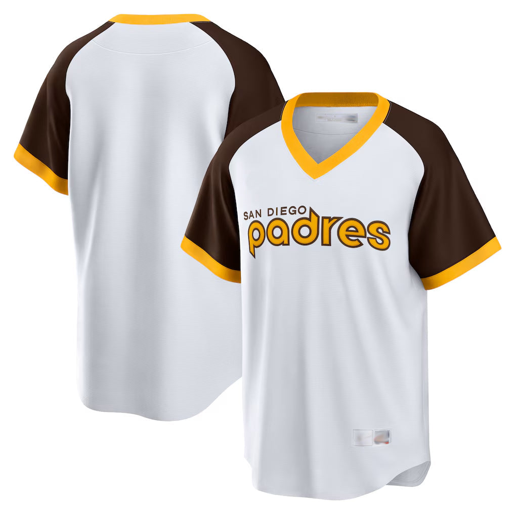 Johmsee S.Diego Padres Blank Player White Home Cooperstown Collection Game Stitched Jerseys