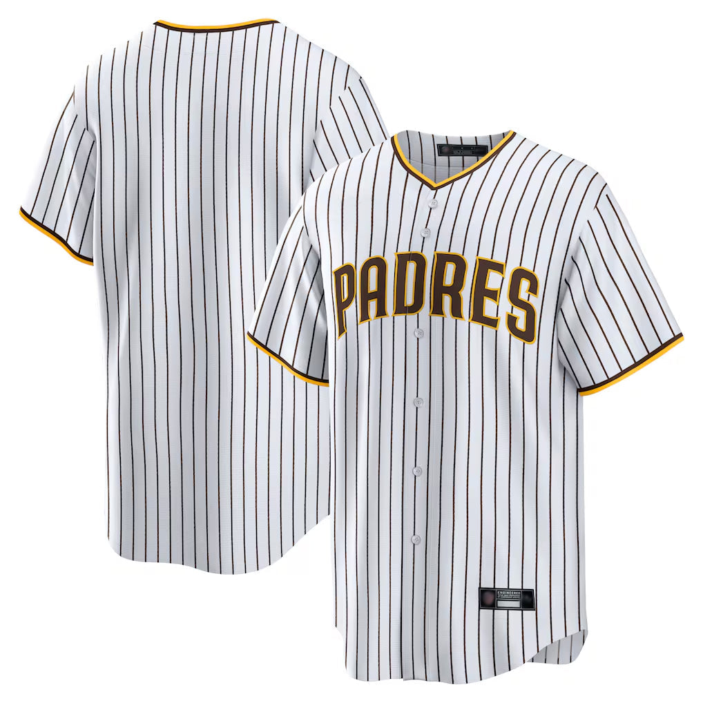 Johmsee S.Diego Padres Blank Player White Home Game Stitched Jerseys