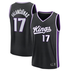 Johmsee S.Kings #17 Jonas Valan?i¨±nas Fanatics Black Fast Break Replica Jerseys - Icon Edition