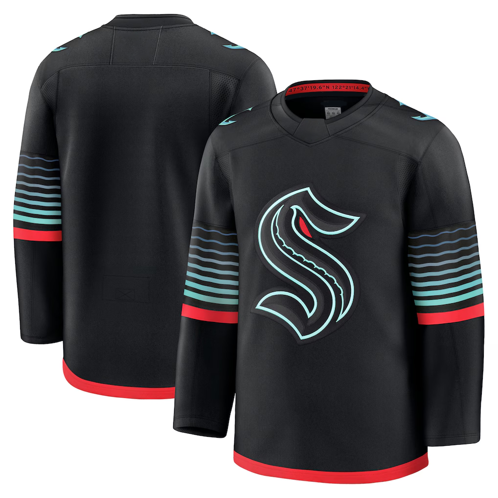 Johmsee S.Kraken Black Alternate Premium Jerseys