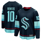 Johmsee S.Kraken #10 Matty Beniers Deep Sea Blue Premier Breakaway Player Jerseys