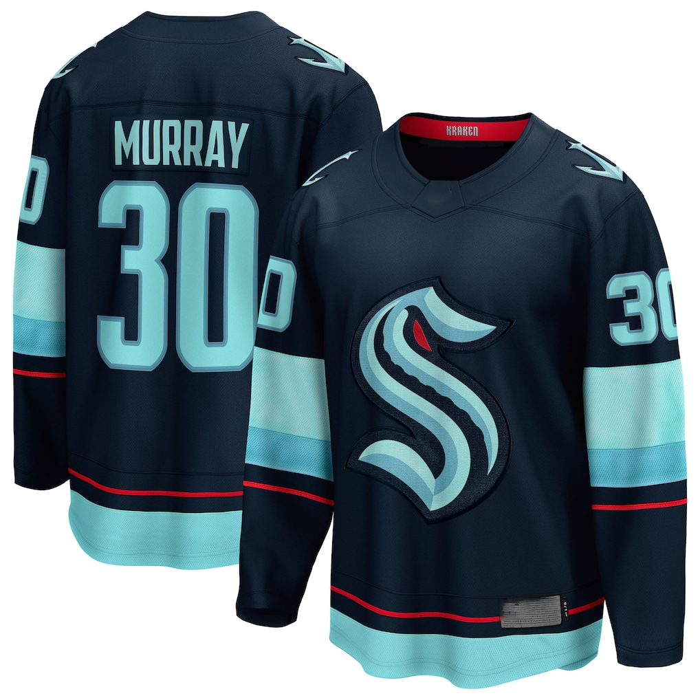 Johmsee S.Kraken #30 Matt Murray Deep Sea Blue Home Breakaway Jerseys
