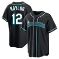 Johmsee S.Mariners #12 Josh Naylor Player Black Fashion Home Limited Stitched Jerseys