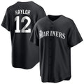 Johmsee S.Mariners #12 Josh Naylor Player Black Home Limited Stitched Jerseys