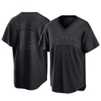 Johmsee S.Mariners #12 Josh Naylor Player Black Replica Fashion T-shirt Stitched Jerseys