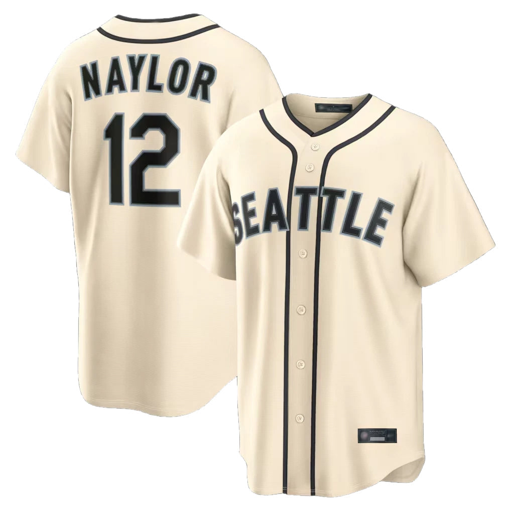 Johmsee S.Mariners #12 Josh Naylor Player Cream 2026 Home Limited Stitched Jerseys