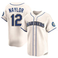 Johmsee S.Mariners #12 Josh Naylor Player Cream Home Limited Stitched Jerseys