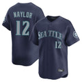 Johmsee S.Mariners #12 Josh Naylor Player Navy Home Limited Stitched Jerseys