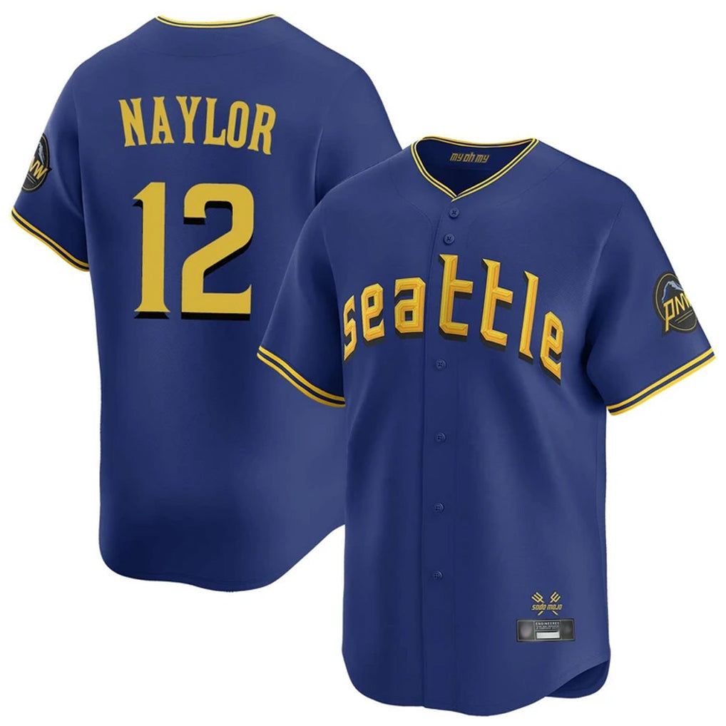 Johmsee S.Mariners #12 Josh Naylor Player Royal City Connect Home Limited Stitched Jerseys