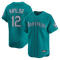 Johmsee S.Mariners #12 Josh Naylor Player Teal Home Limited Stitched Jerseys