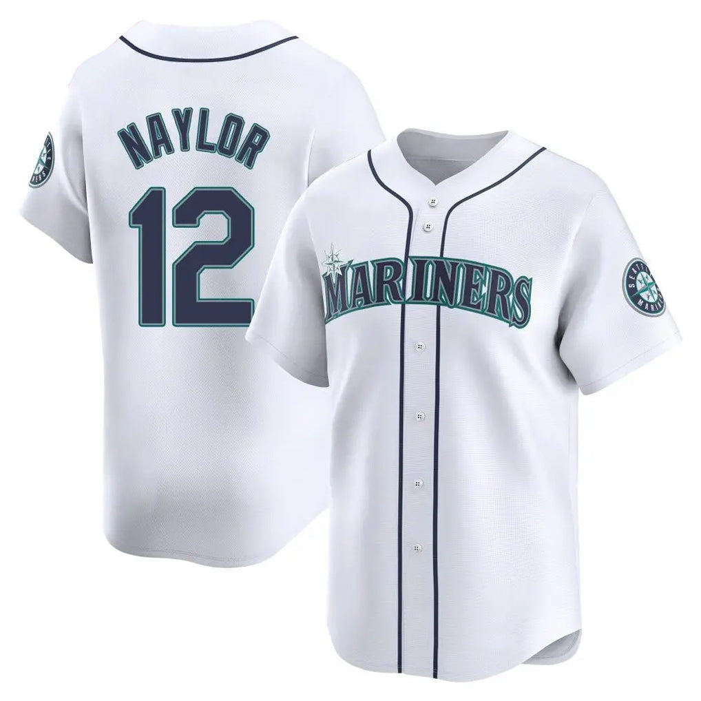 Johmsee S.Mariners #12 Josh Naylor Player White Home Limited Stitched Jerseys