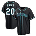 Johmsee S.Mariners #20 Luke Raley Player Black Fashion Home Limited Stitched Jerseys
