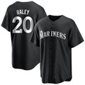Johmsee S.Mariners #20 Luke Raley Player Black Home Limited Stitched Jerseys