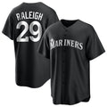 Johmsee S.Mariners #29 Cal Raleigh Player Black Home Limited Stitched Jerseys