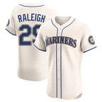 Johmsee S.Mariners #29 Cal Raleigh Player Cream Home Limited Elite Stitched Jerseys