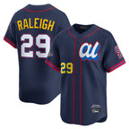 Johmsee S.Mariners #29 Cal Raleigh Player Navy American League All-Star Edition Limited Stitched Jerseys