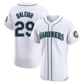 Johmsee S.Mariners #29 Cal Raleigh Player White Home Limited Elite Stitched Jerseys