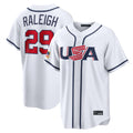 Johmsee S.Mariners #29 Cal Raleigh Player White USA 2026 World Classic Game Stitched Jerseys