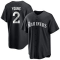 Johmsee S.Mariners #2 Cole Young Player Black Home Limited Stitched Jerseys