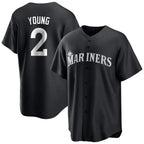 Johmsee S.Mariners #2 Cole Young Player Black Home Limited Stitched Jerseys