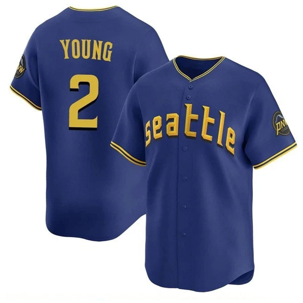 Johmsee S.Mariners #2 Cole Young Player Royal City Connect Home Limited Stitched Jerseys