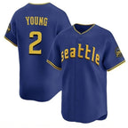 Johmsee S.Mariners #2 Cole Young Player Royal City Connect Home Limited Stitched Jerseys