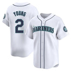 Johmsee S.Mariners #2 Cole Young Player White Home Limited Stitched Jerseys