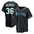 Johmsee S.Mariners #36 Logan Gilbert Player Black Fashion Home Limited Stitched Jerseys