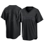 Johmsee S.Mariners #3 J.P. Crawford Player Black Replica Fashion T-shirt Stitched Jerseys