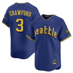 Johmsee S.Mariners #3 J.P. Crawford Player Royal City Connect Home Limited Stitched Jerseys