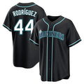 Johmsee S.Mariners #44 Julio Rodriguez Player Black Fashion Home Limited Stitched Jerseys