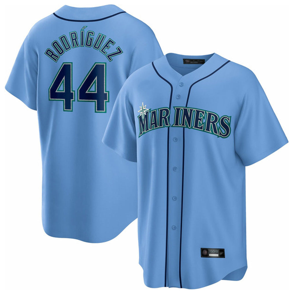 Johmsee S.Mariners #44 Julio Rodriguez Player Light Blue Home Limited Stitched Jerseys