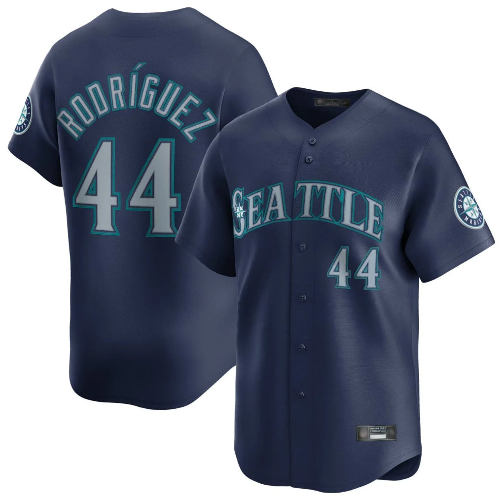 Johmsee S.Mariners #44 Julio Rodriguez Player Navy Home Limited Stitched Jerseys