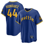 Johmsee S.Mariners #44 Julio Rodriguez Player Royal City Connect Home Game Stitched Jerseys