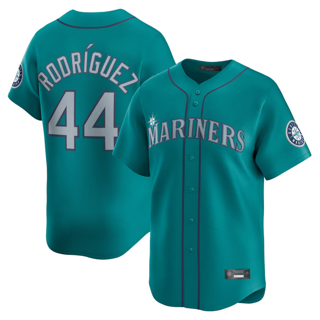Johmsee S.Mariners #44 Julio Rodriguez Player Teal Home Limited Stitched Jerseys