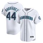 Johmsee S.Mariners #44 Julio Rodriguez Player White Home Limited Stitched Jerseys