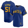 Johmsee S.Mariners #51 Ichiro Suzuki Player Royal City Connect Home Limited Stitched Jerseys