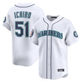 Johmsee S.Mariners #51 Ichiro Suzuki Player White 2025 National Hall of Fame Home Limited Stitched Jerseys