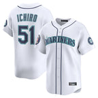 Johmsee S.Mariners #51 Ichiro Suzuki Player White 2025 National Hall of Fame Home Limited Stitched Jerseys