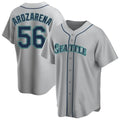 Johmsee S.Mariners #56 Randy Arozarena Player Gray Home Game Stitched Jerseys