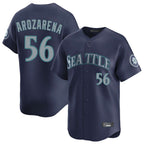Johmsee S.Mariners #56 Randy Arozarena Player Navy Home Limited Stitched Jerseys