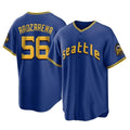 Johmsee S.Mariners #56 Randy Arozarena Player Royal Home Game Stitched Jerseys