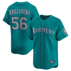 Johmsee S.Mariners #56 Randy Arozarena Player Teal Home Limited Stitched Jerseys