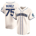 Johmsee S.Mariners #75 Andres Munoz Player Cream Home Limited Stitched Jerseys