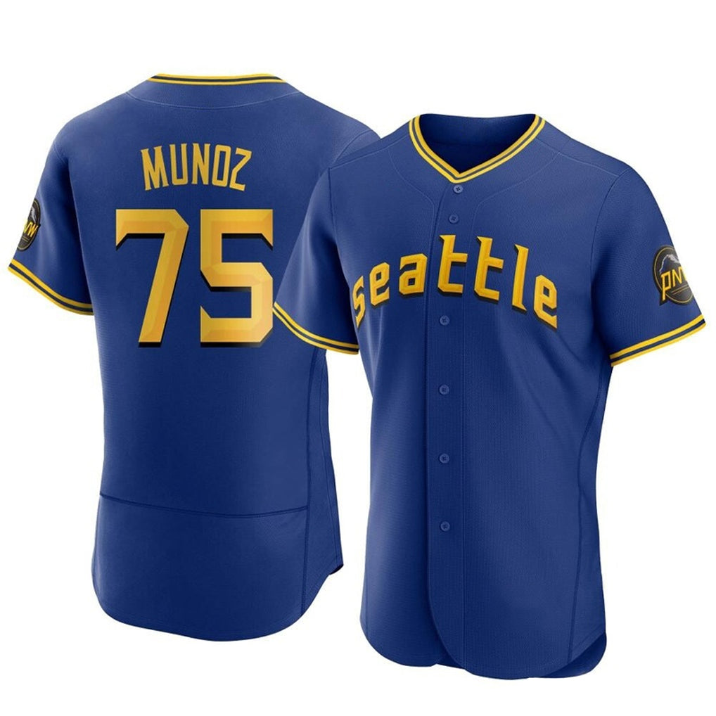 Johmsee S.Mariners #75 Andres Munoz Player Royal City Connect Home Limited Elite Stitched Jerseys