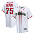 Johmsee S.Mariners #75 Andres Munoz Player White 2026 World Classic Home Limited Stitched Jerseys