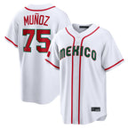 Johmsee S.Mariners #75 Andres Munoz Player White 2026 World Classic Home Limited Stitched Jerseys