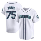 Johmsee S.Mariners #75 Andres Munoz Player White Home Limited Stitched Jerseys