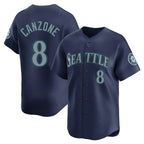 Johmsee S.Mariners #8 Dominic Canzone Player Navy Home Limited Stitched Jerseys