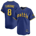 Johmsee S.Mariners #8 Dominic Canzone Player Royal City Connect Home Limited Stitched Jerseys